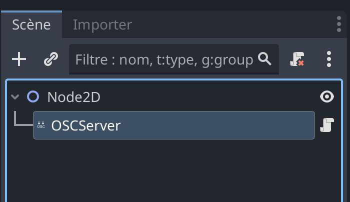 Nœud OSCServer